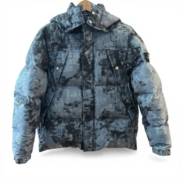 Stone Island FW24 Earth Mapping Camo Ice Jacket - Thermo-Reactive Puffer M - Picture 15 of 15